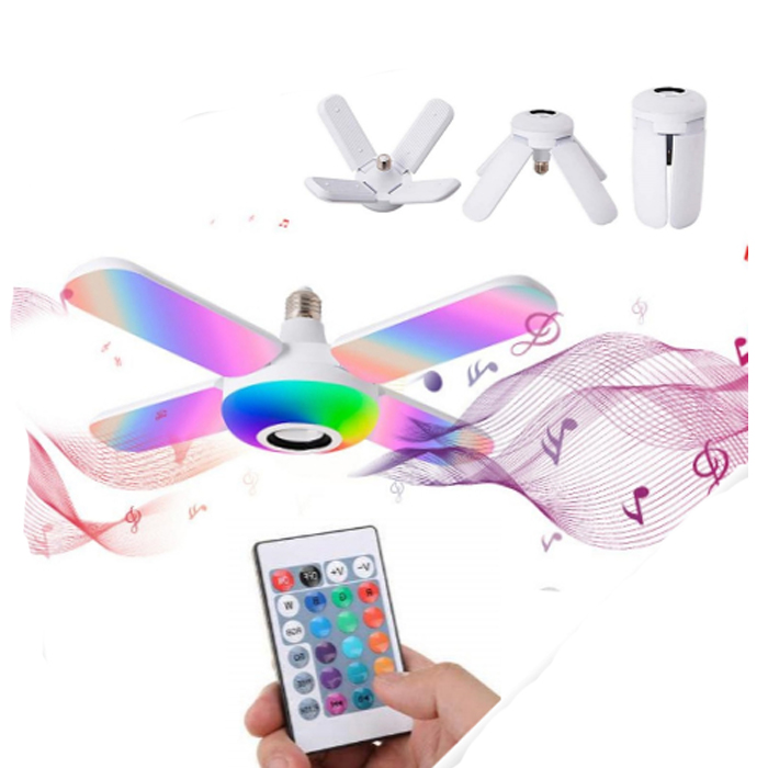 Muzička rasklopiva lampa luster 48w sa blututom