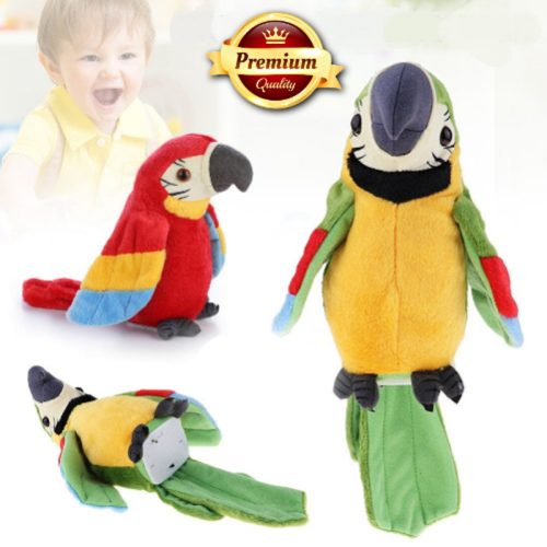 Plišani papagaj koji priča, imitira i maše krilima 1