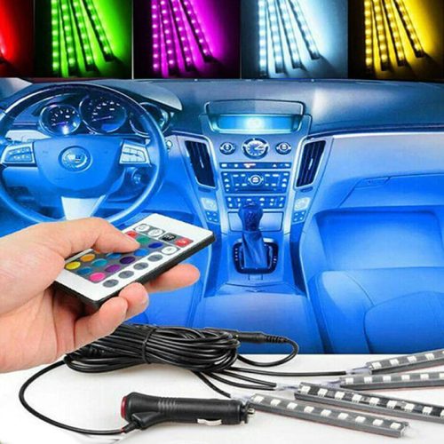 LED Ambijentalno svetlo za unutrašnjost kola sa daljinskim