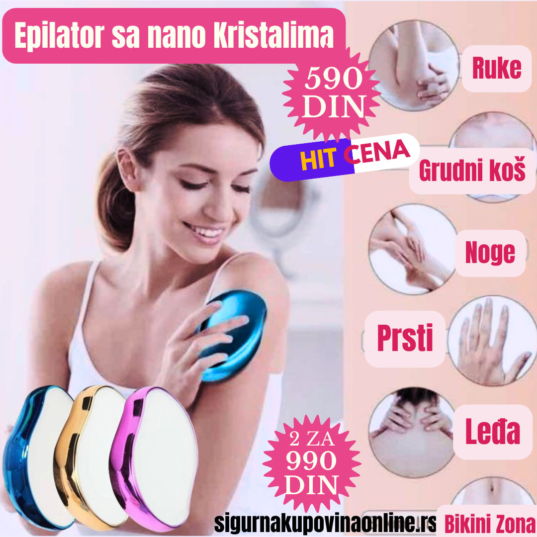 Epilator sa Nano Kristalima