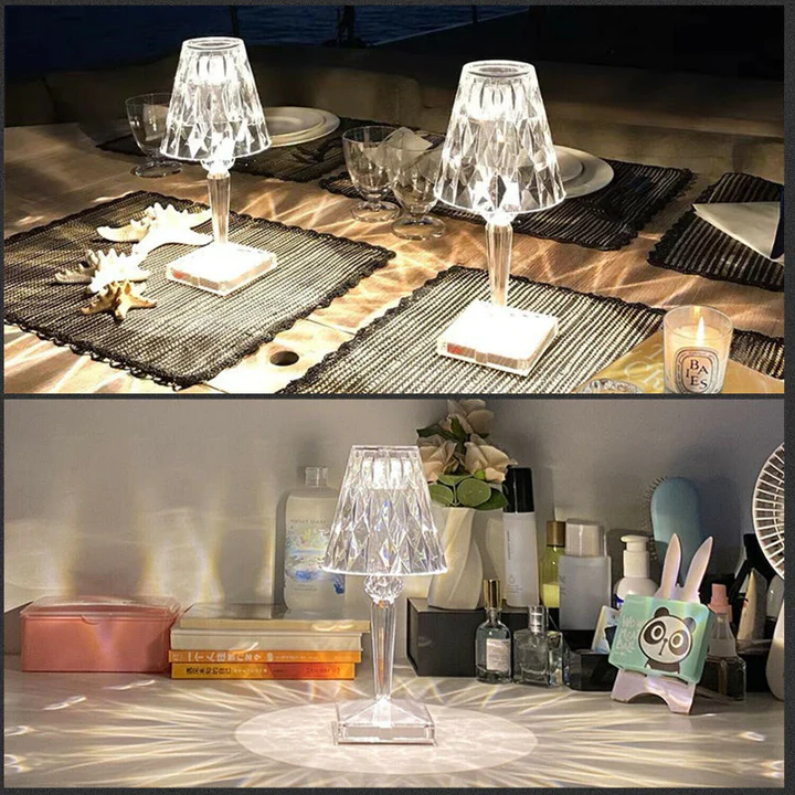 Romboidna Kristalna Lampa