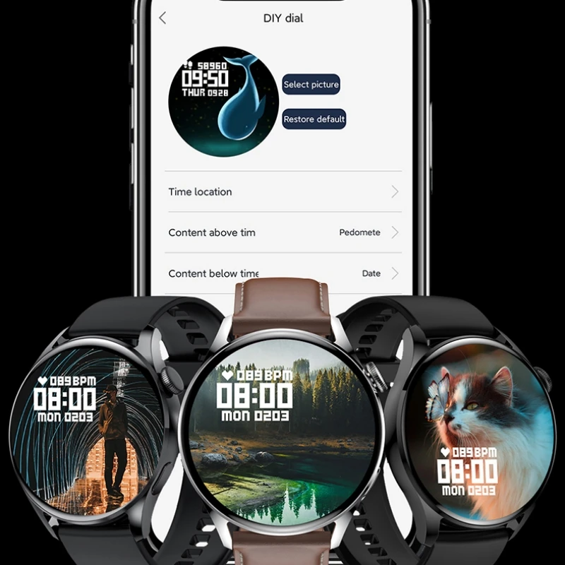 GT5 Smart Watch Crni